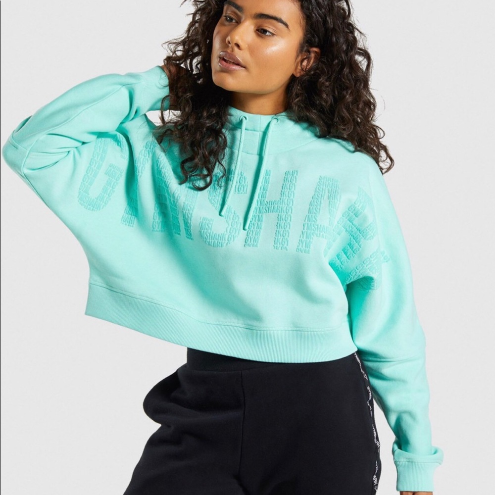 Gymshark (S) Cropped Hoodie.